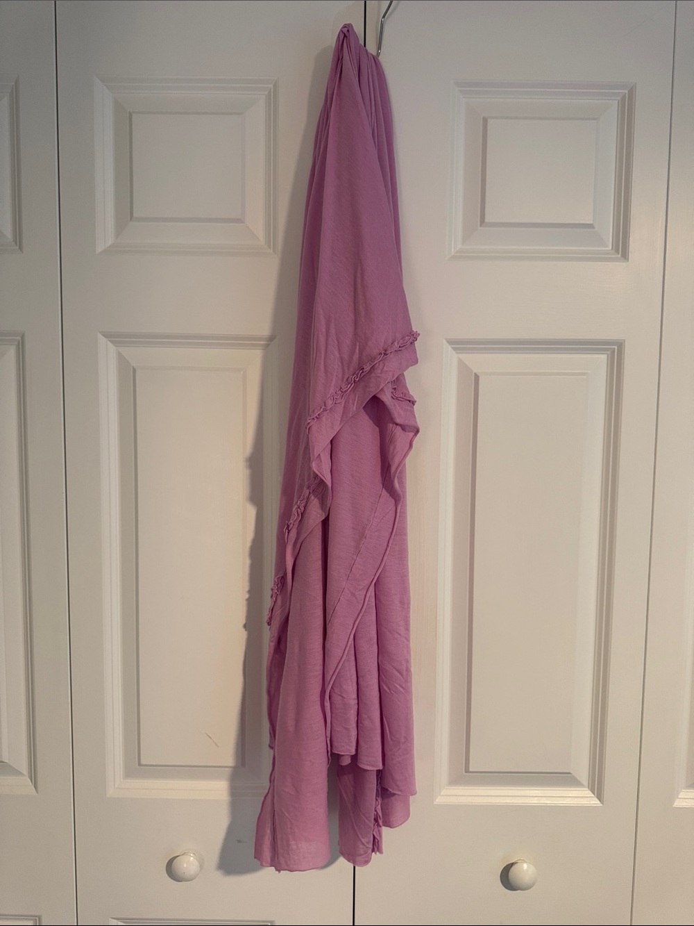 Banana Republic Soft Pink Wrap with Gathered Edge